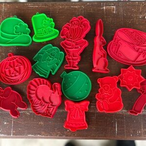 Holiday Cookie Cutters, vintage
